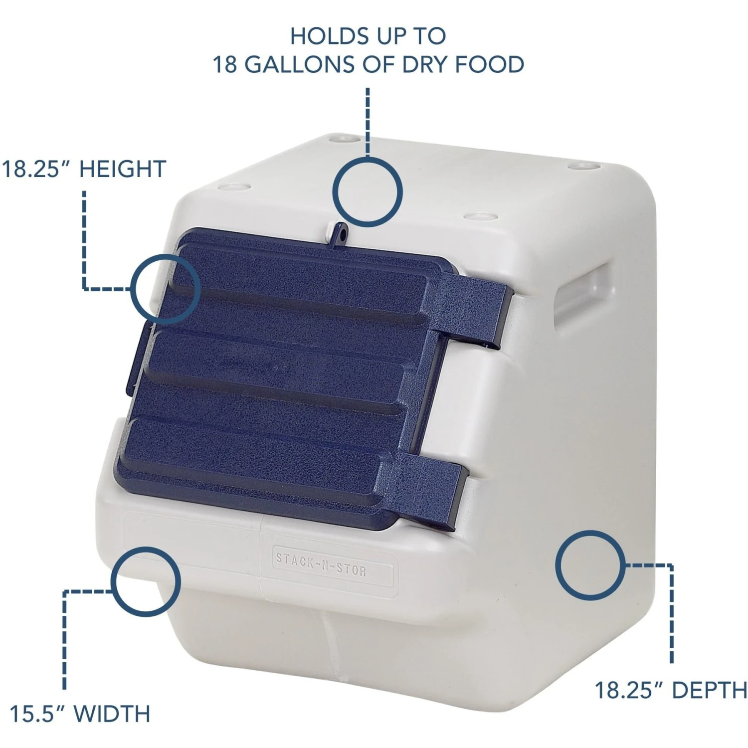 Bergan Stack-N-Stor Pet Food Storage 2 Bergan Stack-N-Stor Pet Food Storage - Image 2