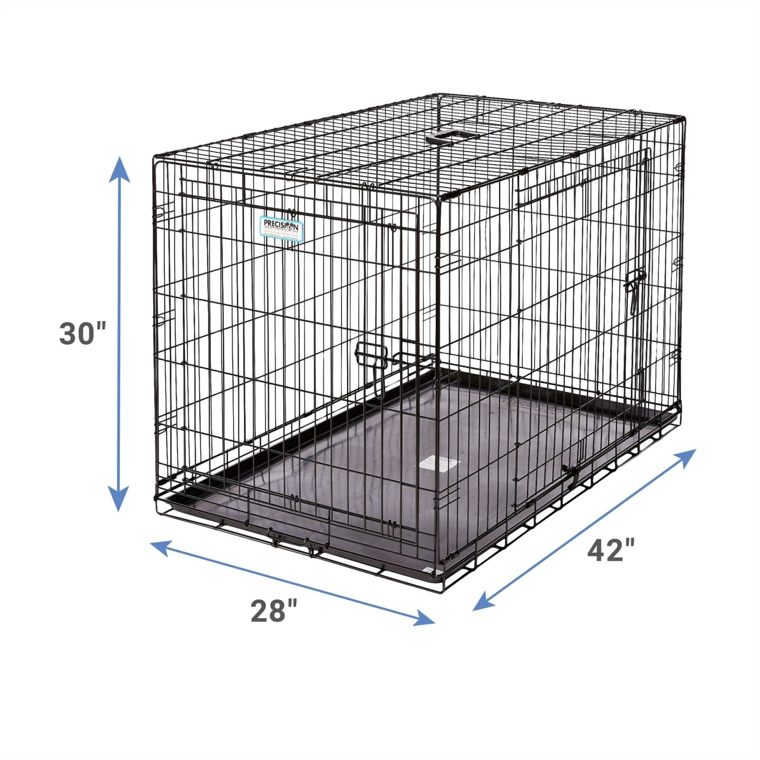 Precision Pet Products Provalu Double Door Collapsible Wire Dog Crate 3 Precision Pet Products Provalu Double Door Collapsible Wire Dog Crate - Image 3
