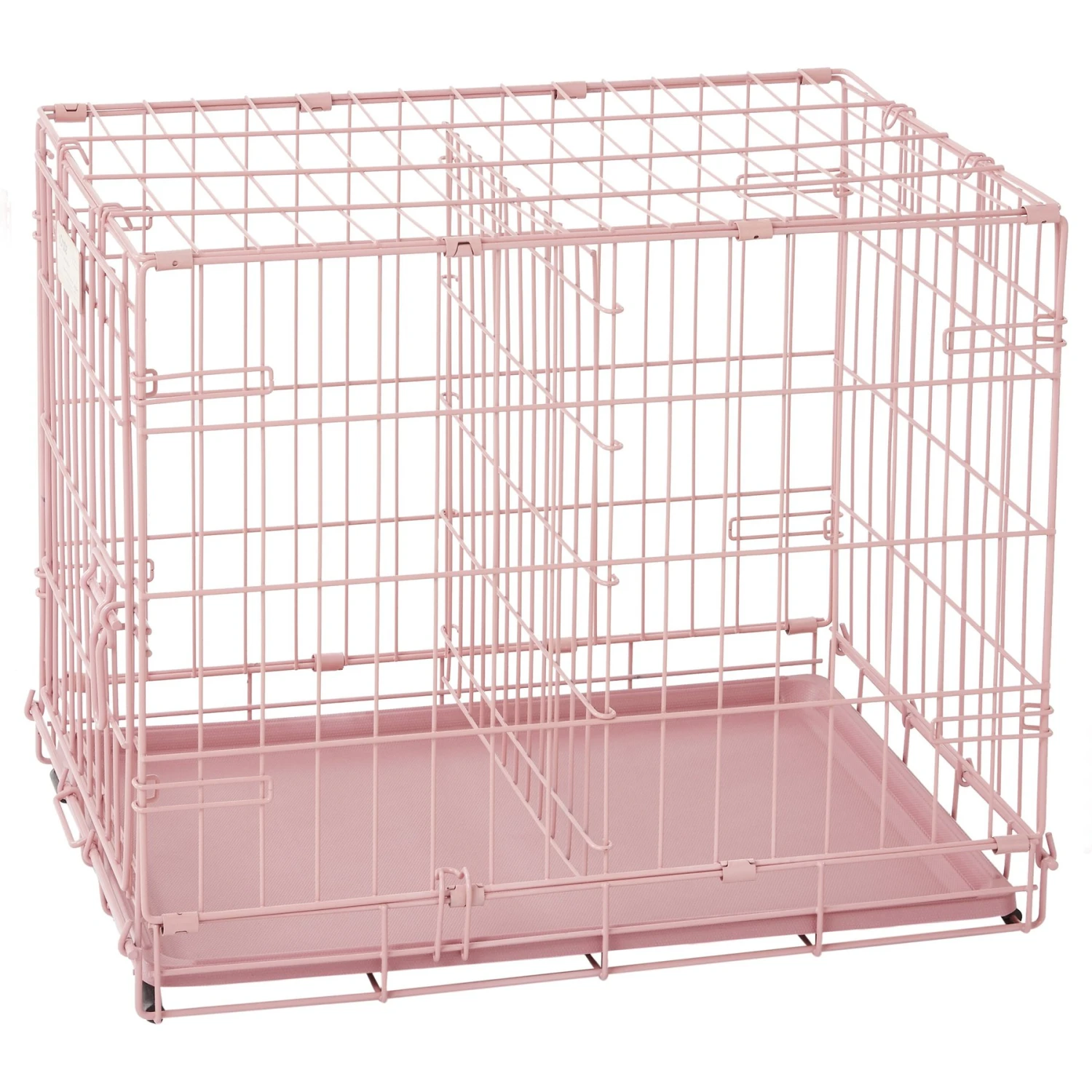 MidWest ICrate Single Door Collapsible Wire Dog Crate, Pink, 24 Inch 9 MidWest ICrate Single Door Collapsible Wire Dog Crate, Pink, 24 Inch - Image 9