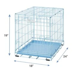 MidWest ICrate Single Door Collapsible Wire Dog Crate, Blue 11 MidWest ICrate Single Door Collapsible Wire Dog Crate, Blue -Pup Haven Sales Store 74292 PT2. AC SS1800 V1566319937