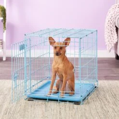 MidWest ICrate Single Door Collapsible Wire Dog Crate, Blue 13 MidWest ICrate Single Door Collapsible Wire Dog Crate, Blue -Pup Haven Sales Store 74292 PT4. AC SS1800 V1562173093