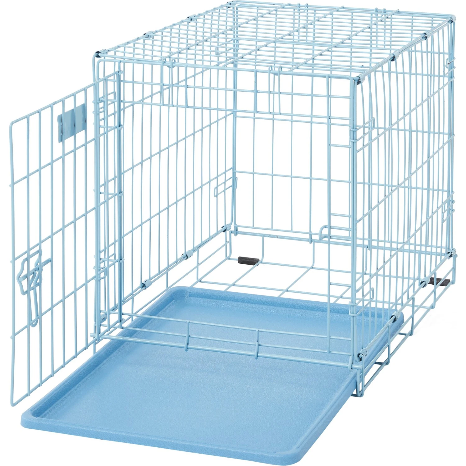 MidWest ICrate Single Door Collapsible Wire Dog Crate, Blue 8 MidWest ICrate Single Door Collapsible Wire Dog Crate, Blue - Image 8