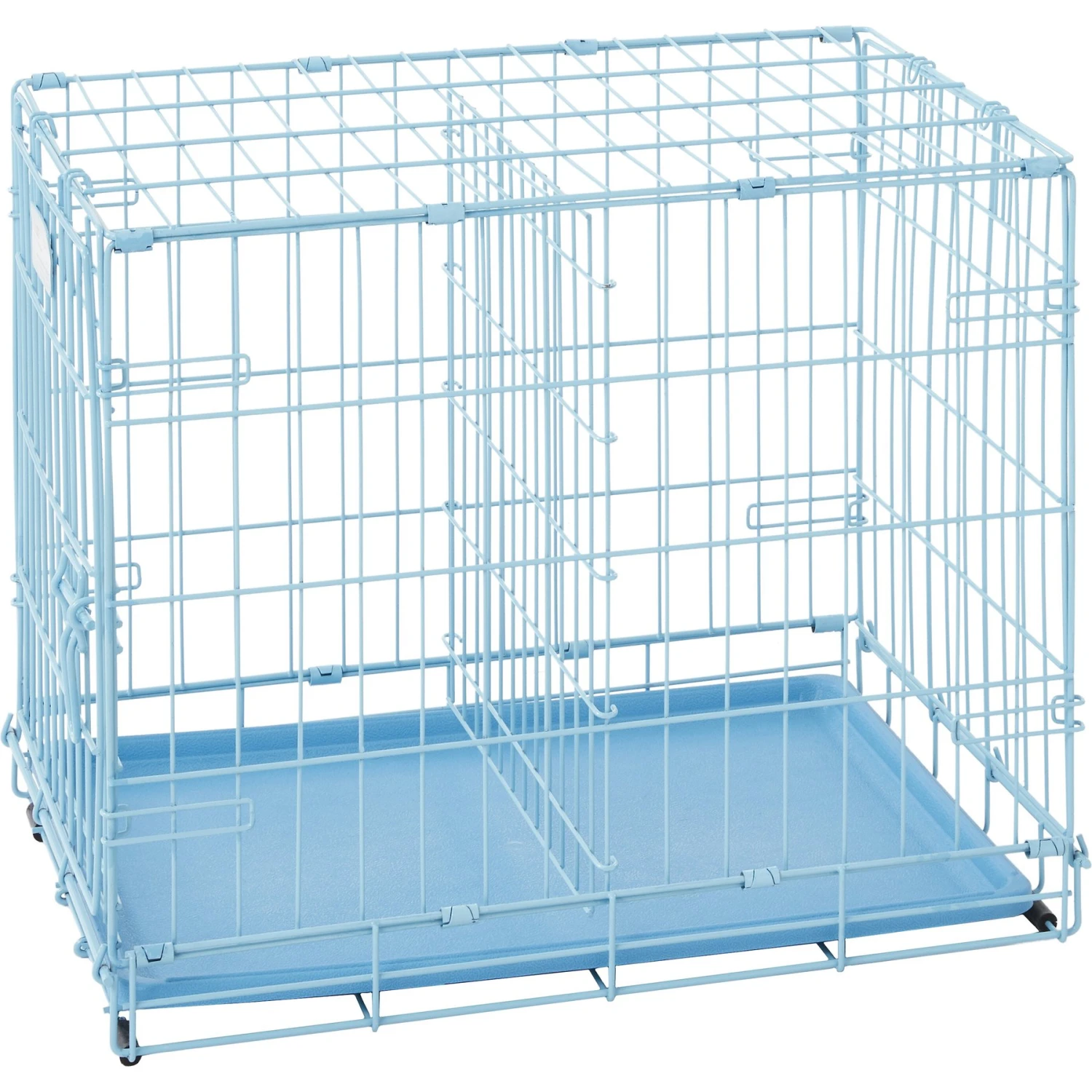MidWest ICrate Single Door Collapsible Wire Dog Crate, Blue 9 MidWest ICrate Single Door Collapsible Wire Dog Crate, Blue - Image 9