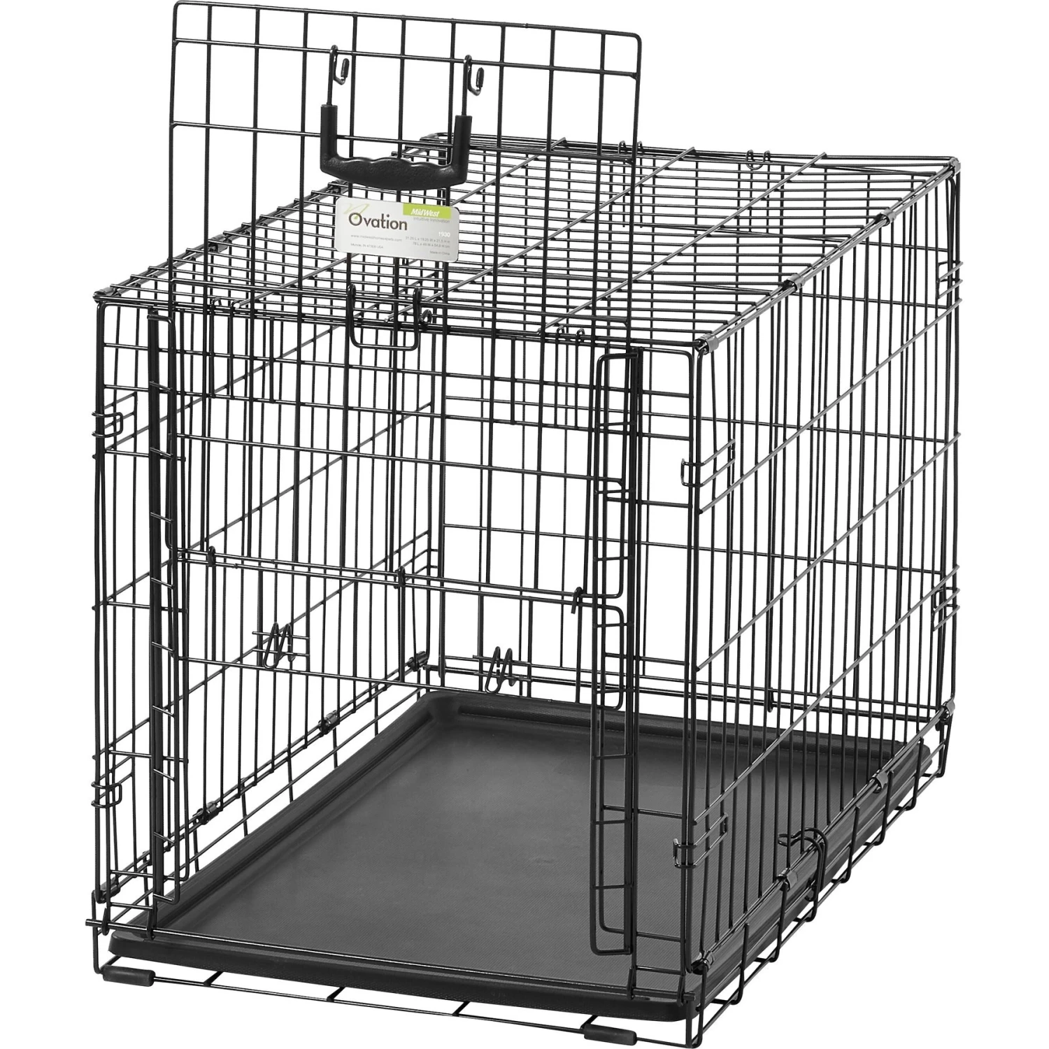 MidWest Ovation Single Door Collapsible Wire Dog Crate 5 MidWest Ovation Single Door Collapsible Wire Dog Crate - Image 5
