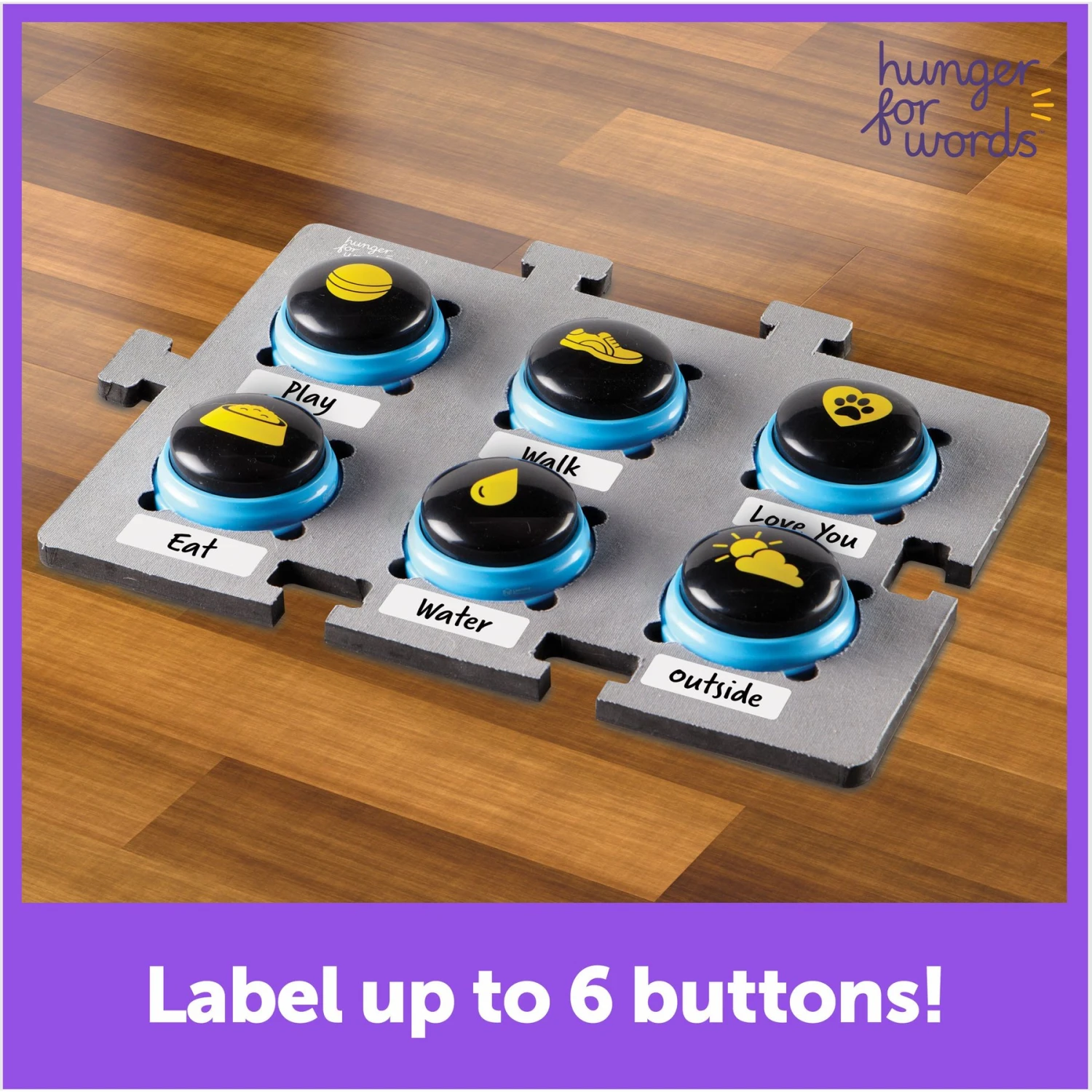 Hunger For Words Talking Pet Button Mat Dog Toy & Hunger For Words Talking Pet Starter Set Dog Toy 8 Hunger For Words Talking Pet Button Mat Dog Toy & Hunger For Words Talking Pet Starter Set Dog Toy - Image 8