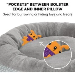 FurHaven Plush & Diamond Print Calming Donut Dog Bed 12 FurHaven Plush & Diamond Print Calming Donut Dog Bed -Pup Haven Sales Store 768694 PT5. AC SS1800 V1691439898