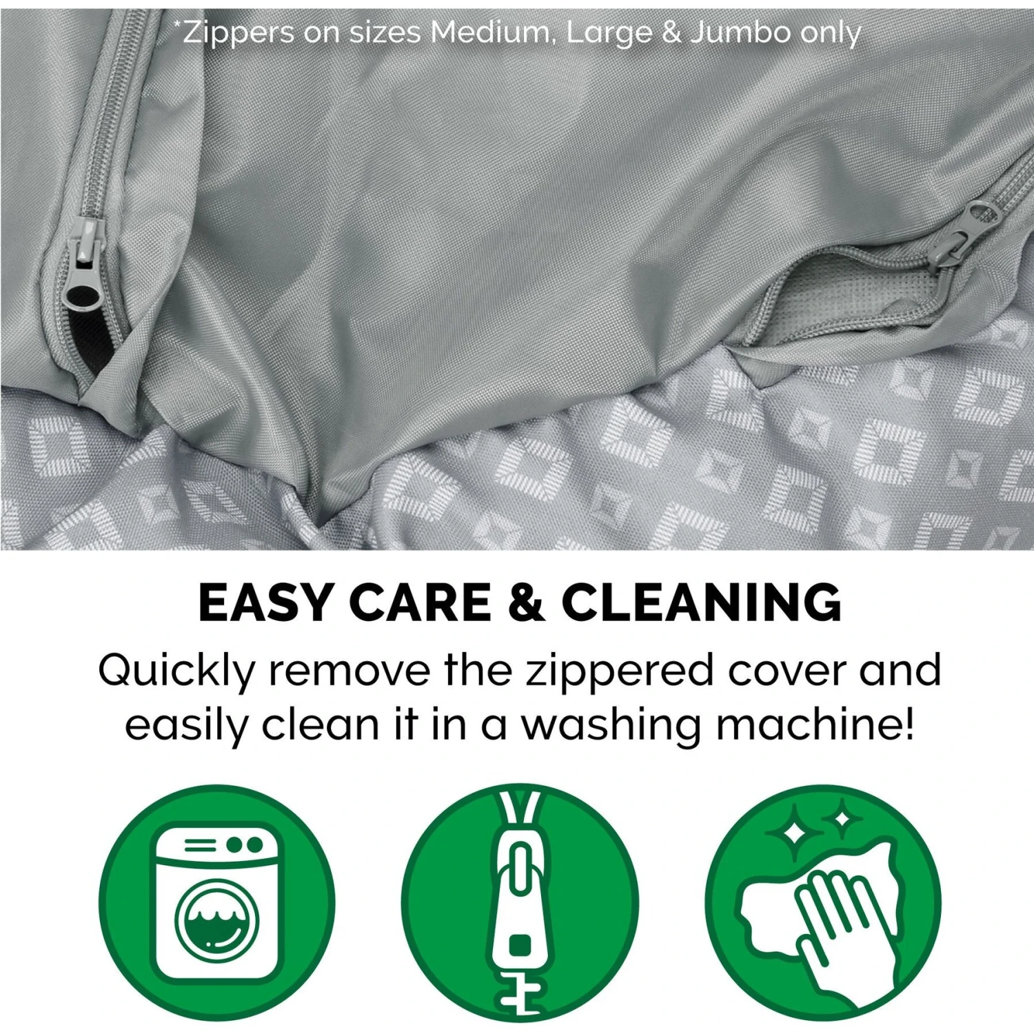 FurHaven Plush & Diamond Print Calming Donut Dog Bed 7 FurHaven Plush & Diamond Print Calming Donut Dog Bed - Image 7