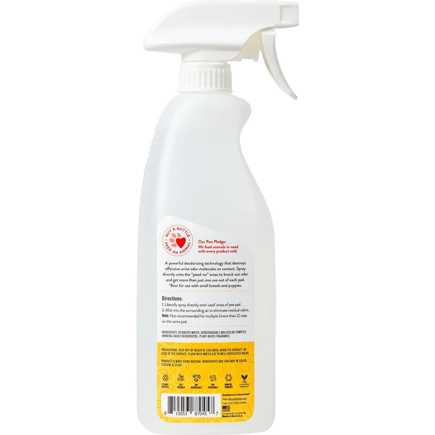 Skout's Honor Dog Pee Pad Refresher Spray, 28-oz Bottle & Four Paws Wee-Wee Superior Performance Dog Pee Pads 3 Skout's Honor Dog Pee Pad Refresher Spray, 28-oz Bottle & Four Paws Wee-Wee Superior Performance Dog Pee Pads - Image 3