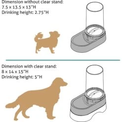 Richell Elevated Gravity Water Dispenser Dog & Cat Bowl 15 Richell Elevated Gravity Water Dispenser Dog & Cat Bowl -Pup Haven Sales Store 778286 PT7. AC SS1800 V1677103199