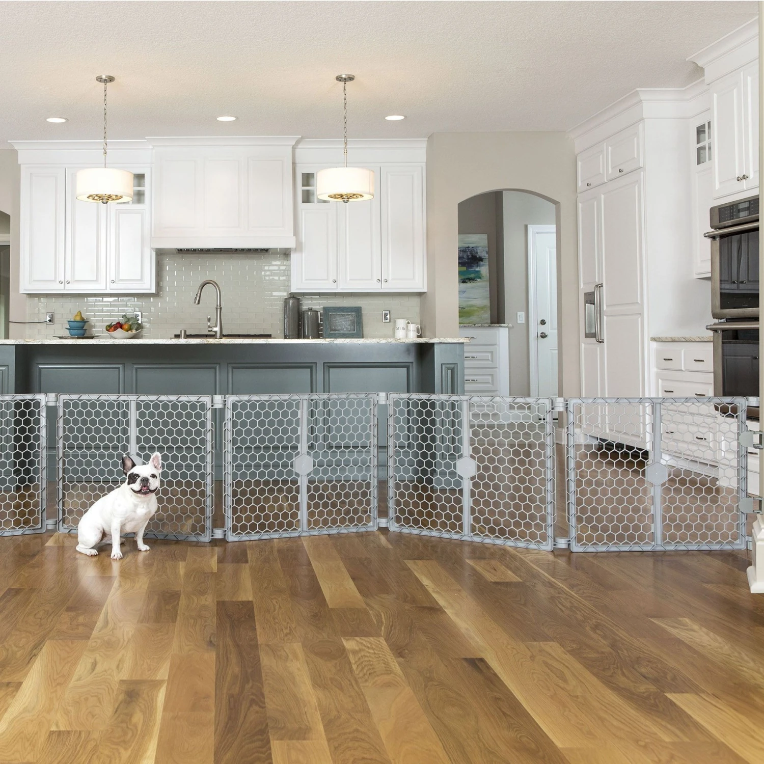 Carlson Pet Products Dog Gate, Gray, Large 1 Carlson Pet Products Dog Gate, Gray, Large