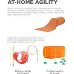 Outward Hound Zip & Zoom Closed Tunnel Chute Attachment With Metal Stakes Dog Agility Kit, Orange 8 Outward Hound Zip & Zoom Closed Tunnel Chute Attachment With Metal Stakes Dog Agility Kit, Orange -Pup Haven Sales Store 786494 PT2. AC SS1800 V1682628790