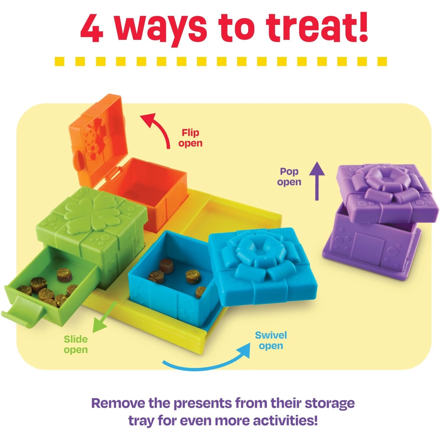 Brightkins Surprise Party! Puzzle Treat Dog Toy 5 Brightkins Surprise Party! Puzzle Treat Dog Toy - Image 5