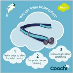Coachi Toilet Dog Training Bells, Navy 12 Coachi Toilet Dog Training Bells, Navy -Pup Haven Sales Store 807798 PT3. AC SS1800 V1680894337