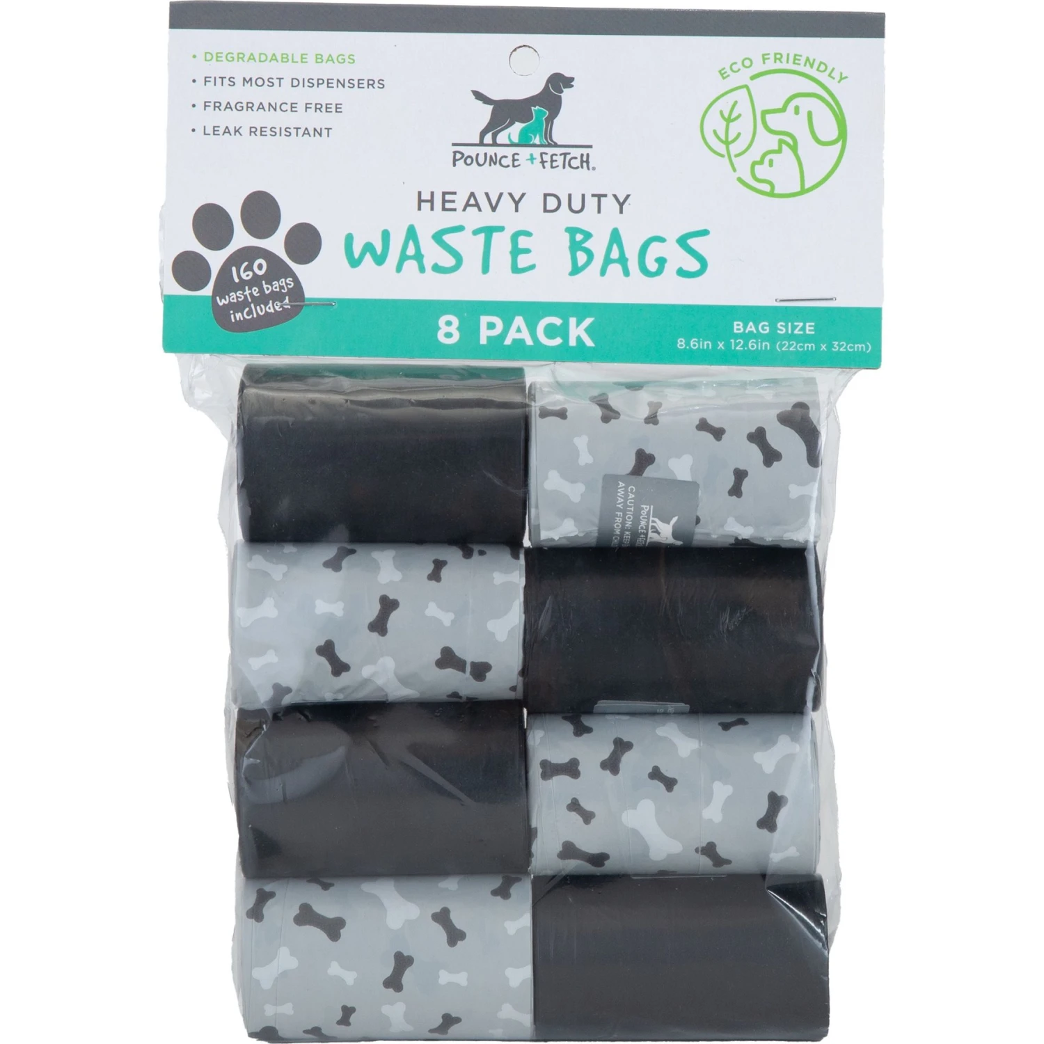 Pounce + Fetch Degradable Dog Waste Bags, 160 Count 1 Pounce + Fetch Degradable Dog Waste Bags, 160 Count
