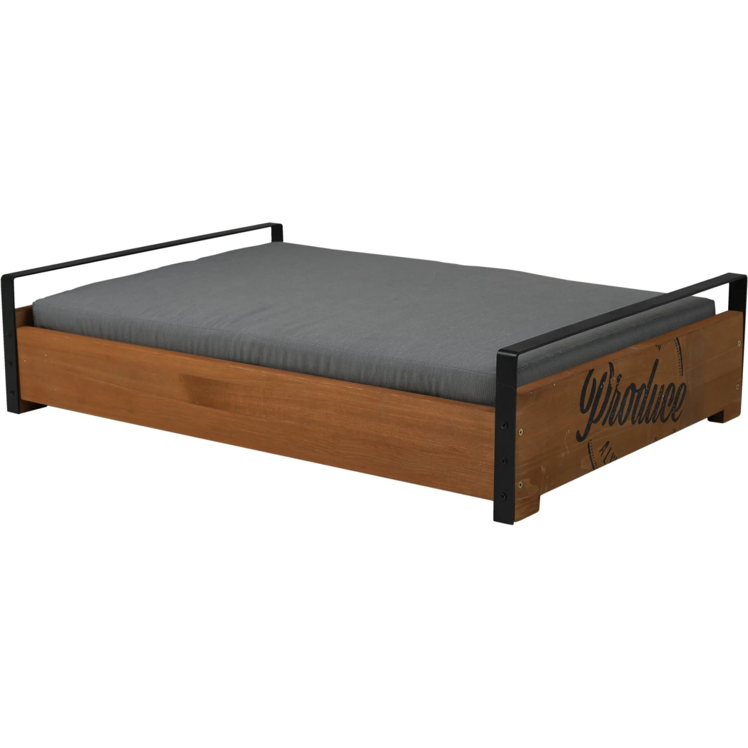 ZooVilla Country Crate Dog Bed, Brown, Medium 1 ZooVilla Country Crate Dog Bed, Brown, Medium