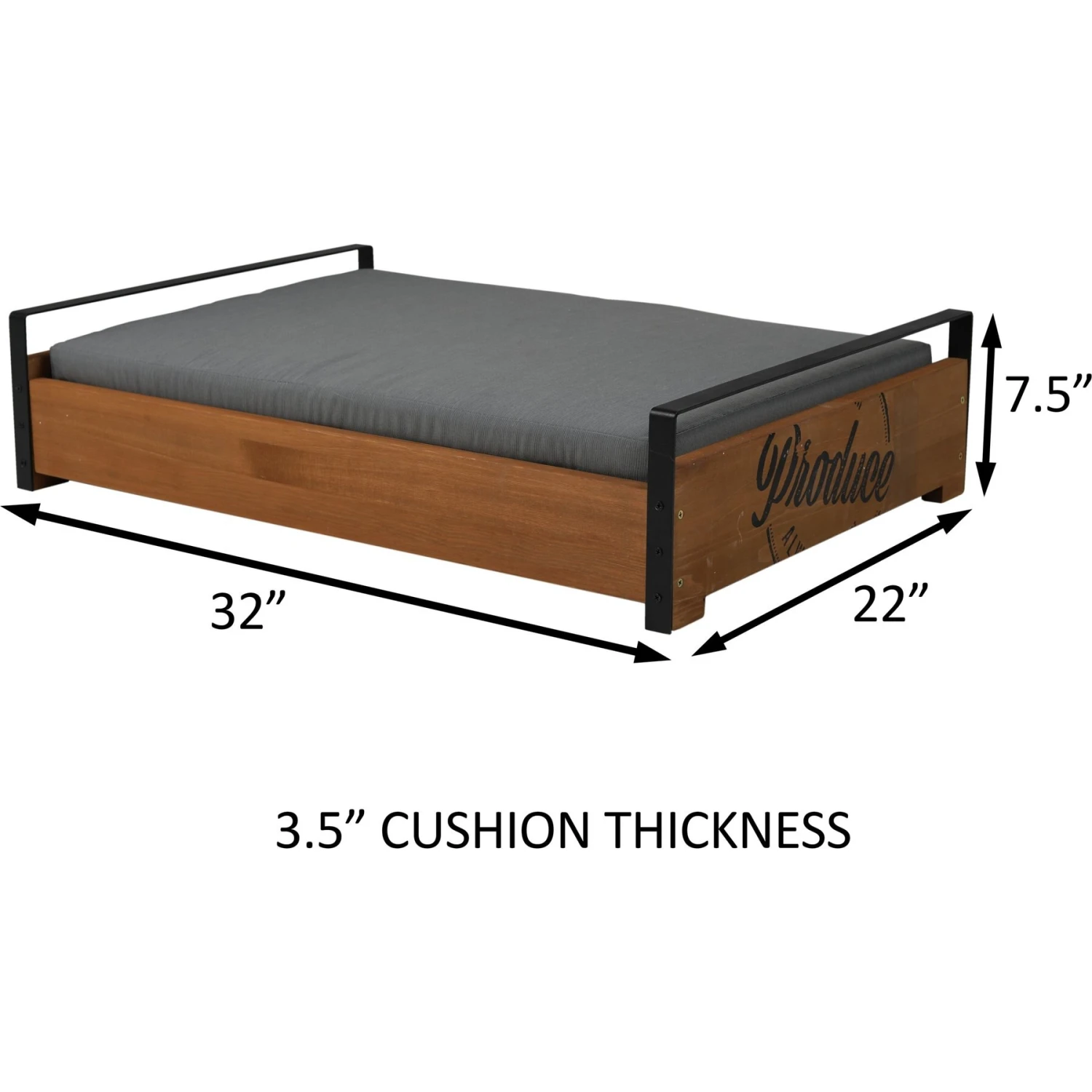 ZooVilla Country Crate Dog Bed, Brown, Medium 4 ZooVilla Country Crate Dog Bed, Brown, Medium - Image 4