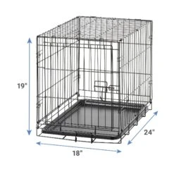Carlson Pet Products Secure & Compact Single Door Collapsible Wire Dog Crate -Pup Haven Sales Store 82471 PT2. AC SS1800 V1564754766