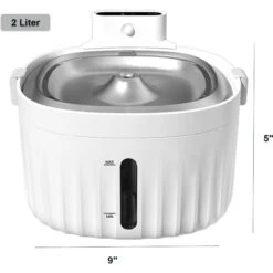 Hanamya Automatic Dog & Cat Water Fountain, White 10 Hanamya Automatic Dog & Cat Water Fountain, White -Pup Haven Sales Store 838862 PT3. AC SS1800 V1682370999