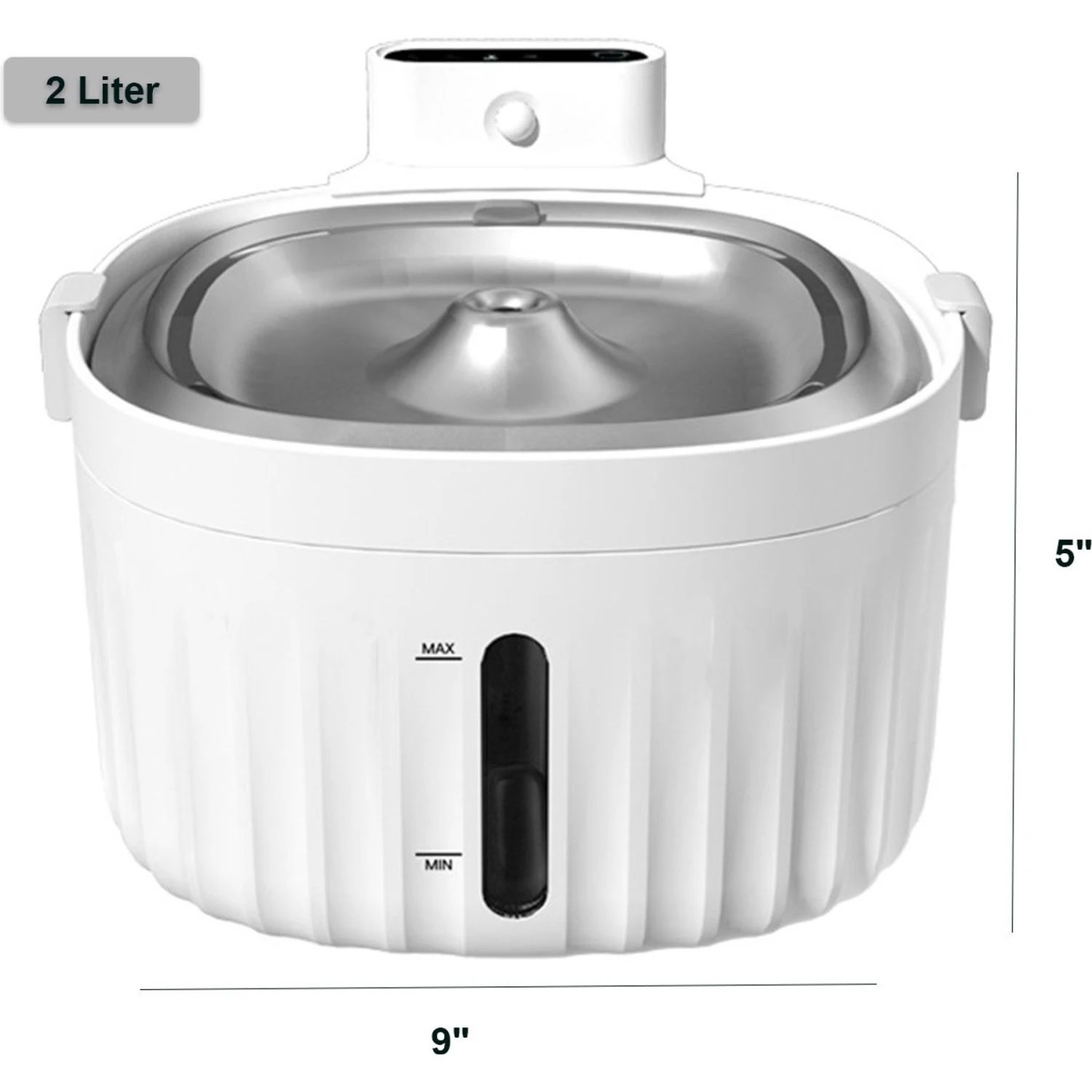 Hanamya Automatic Dog & Cat Water Fountain, White 4 Hanamya Automatic Dog & Cat Water Fountain, White - Image 4