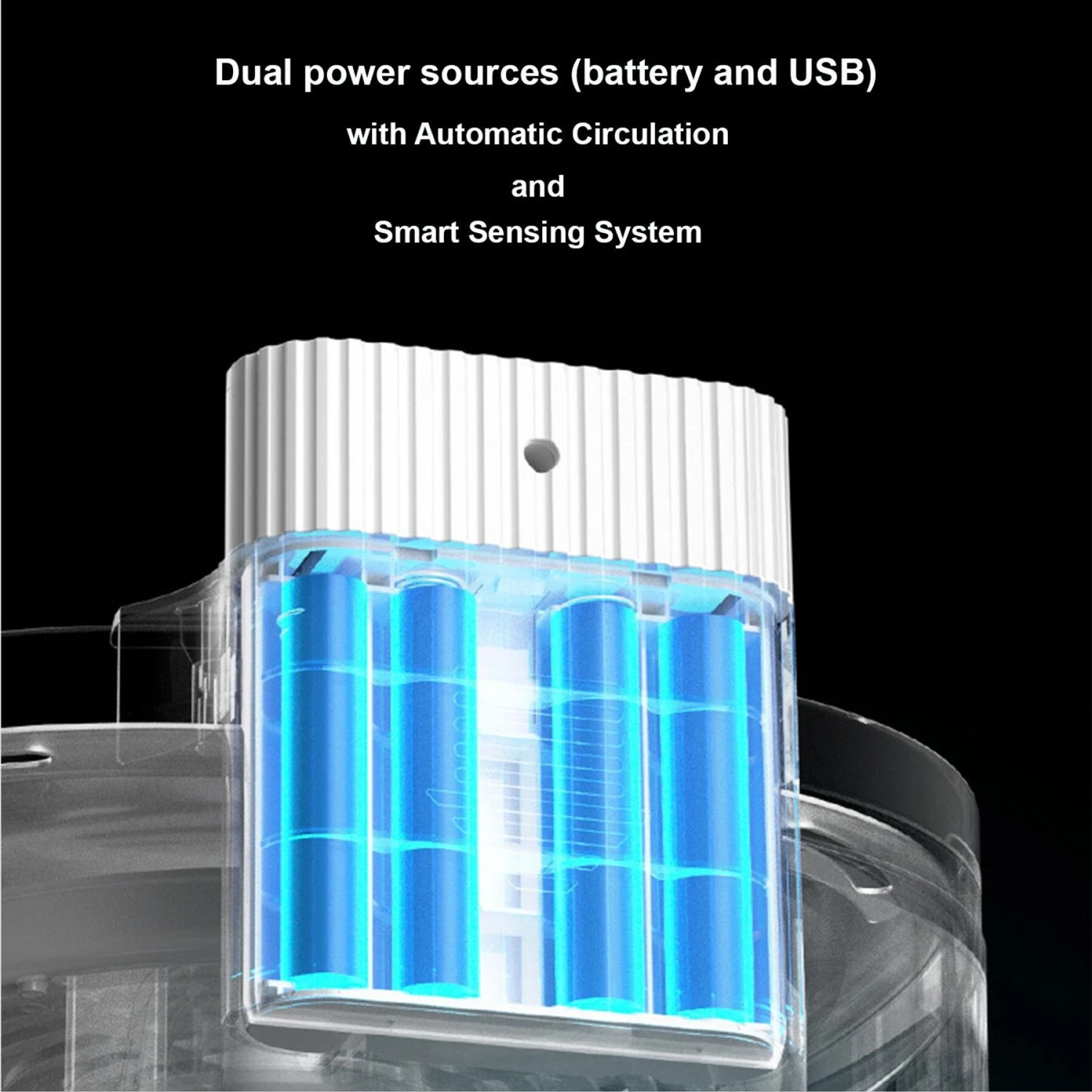 Hanamya Automatic Dog & Cat Water Fountain, White 6 Hanamya Automatic Dog & Cat Water Fountain, White - Image 6