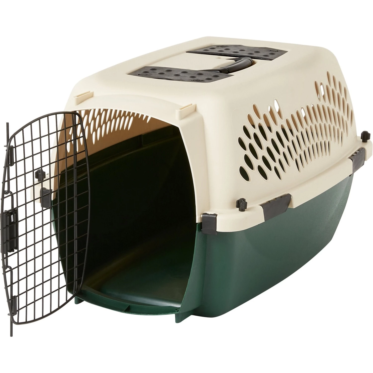 Petmate Ruff Maxx Dog & Cat Kennel, Off White/Green 5 Petmate Ruff Maxx Dog & Cat Kennel, Off White/Green - Image 5