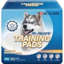 Honey Care All-Absorb Ultra Absorbent & Odor Eliminating Dog & Puppy Training Pads, 30-in X 36-in, 30 Count