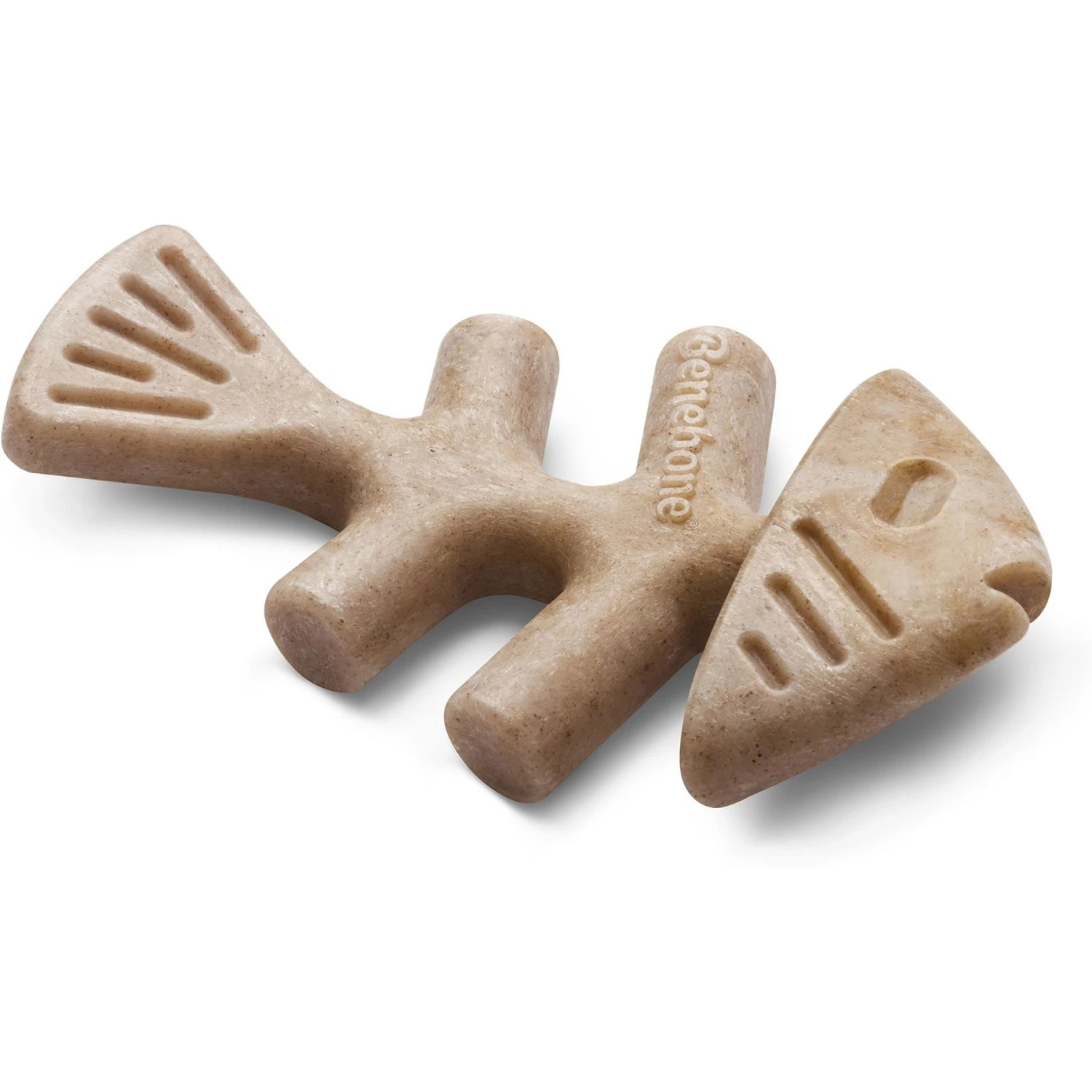 Benebone Fishbone Tough Puppy Chew Toy, Brown, 2 Count 1 Benebone Fishbone Tough Puppy Chew Toy, Brown, 2 Count