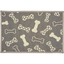 Loving Pets Polka Dots Bone Dog Placemat