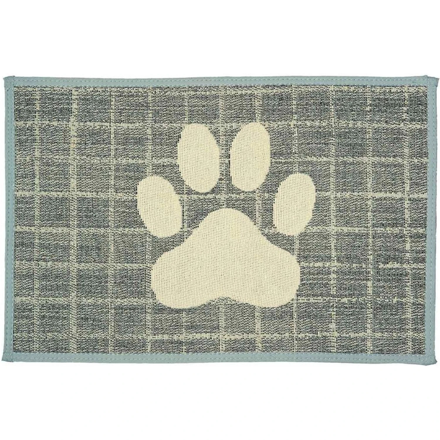 Loving Pets Plaid Paw Dog Placemat 1 Loving Pets Plaid Paw Dog Placemat