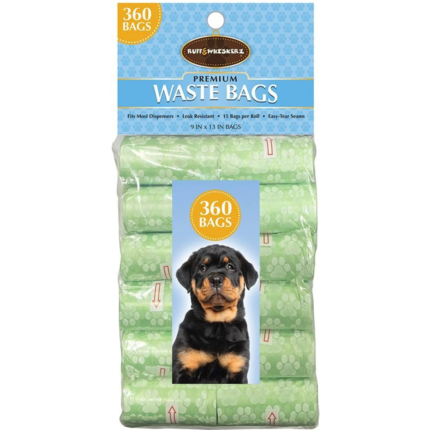 Ruff & Whiskers Green Dog Waste Bags, 360 Count 1 Ruff & Whiskers Green Dog Waste Bags, 360 Count