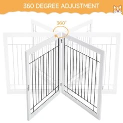 Yaheetech 6-Panel Foldable Wire Dog Gate -Pup Haven Sales Store 871606 PT6. AC SS1800 V1686078424