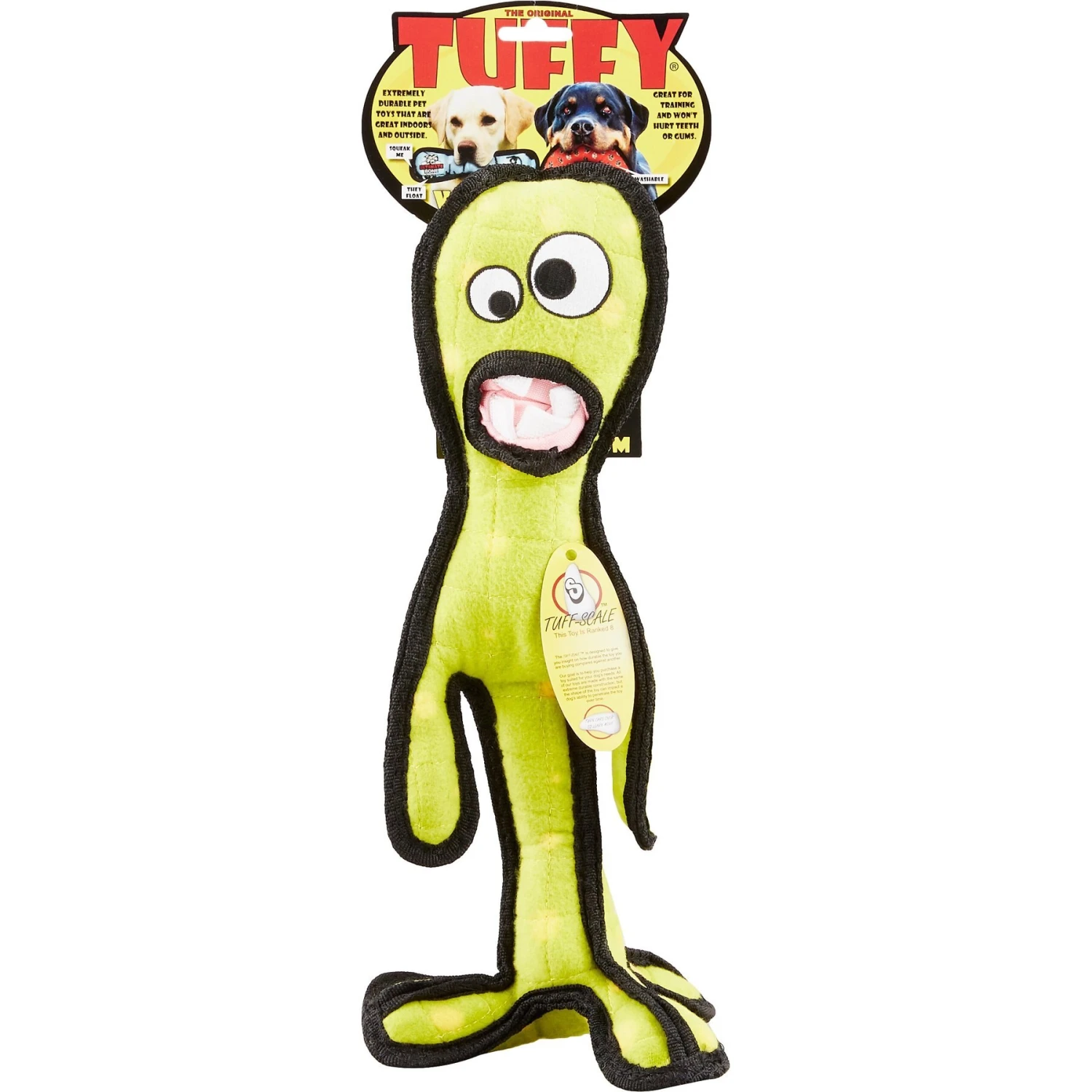 Tuffy's Alien G6 Plush Dog Toy 5 Tuffy's Alien G6 Plush Dog Toy - Image 5