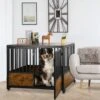 SMONTER Wooden Furniture Style Dog Crate