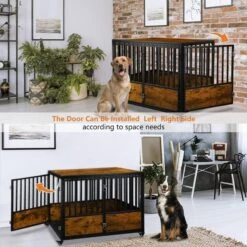 SMONTER Wooden Furniture Style Dog Crate 9 SMONTER Wooden Furniture Style Dog Crate -Pup Haven Sales Store 904238 PT2. AC SS1800 V1688398365