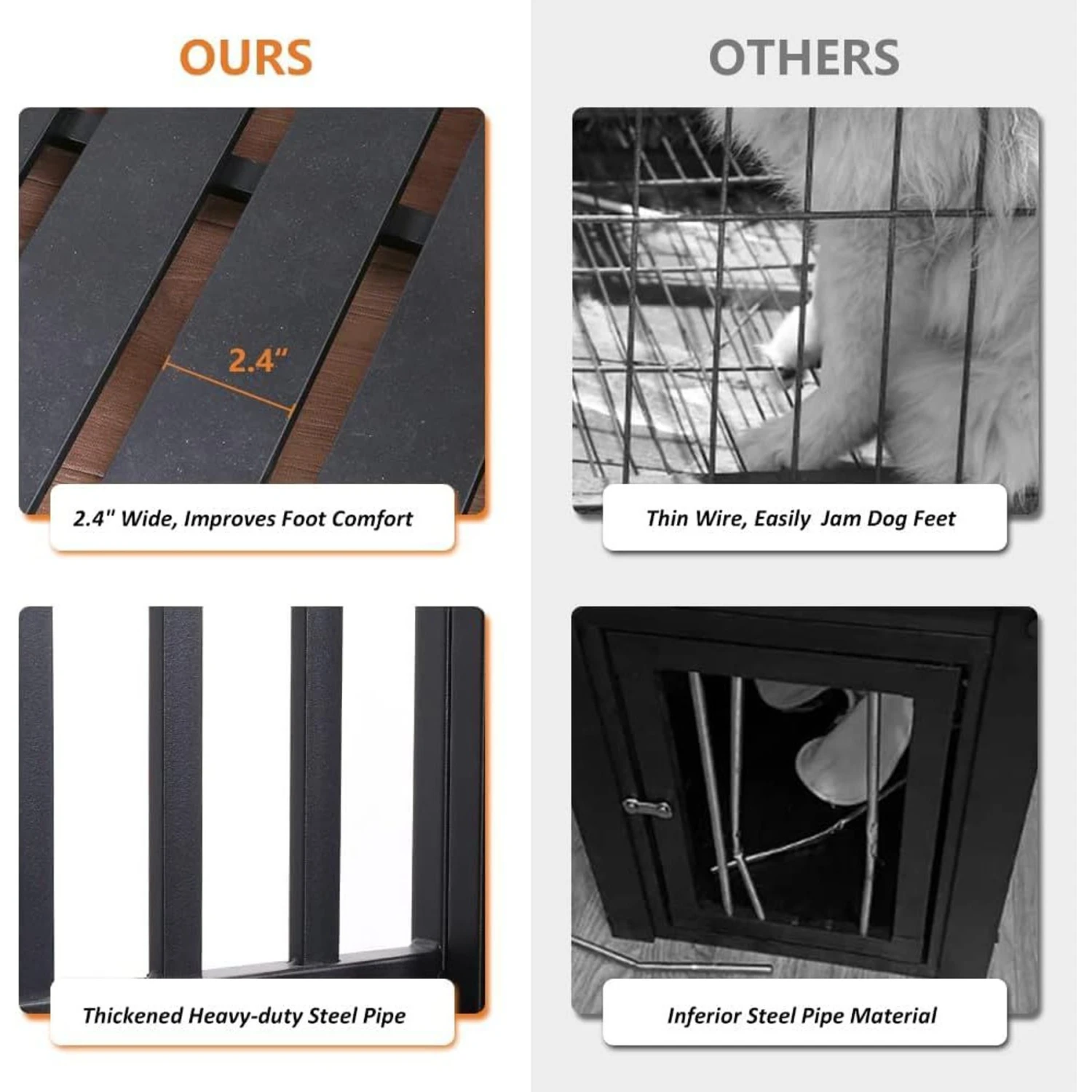 SMONTER Wooden Furniture Style Dog Crate 4 SMONTER Wooden Furniture Style Dog Crate - Image 4