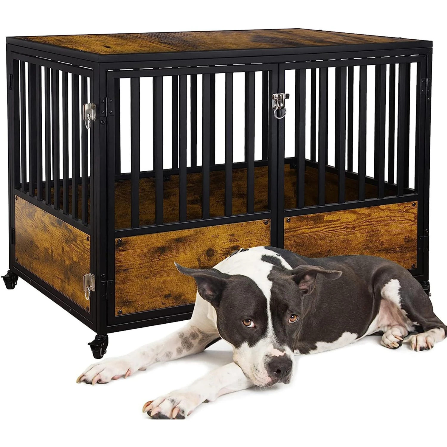 SMONTER Wooden Furniture Style Dog Crate 7 SMONTER Wooden Furniture Style Dog Crate - Image 7