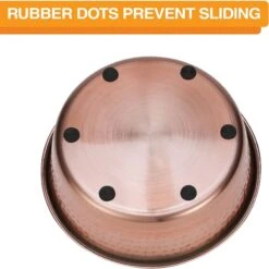 Neater Pets Brands Decorative Hammered Dog & Cat Bowl -Pup Haven Sales Store 909350 PT4. AC SS1800 V1688580432