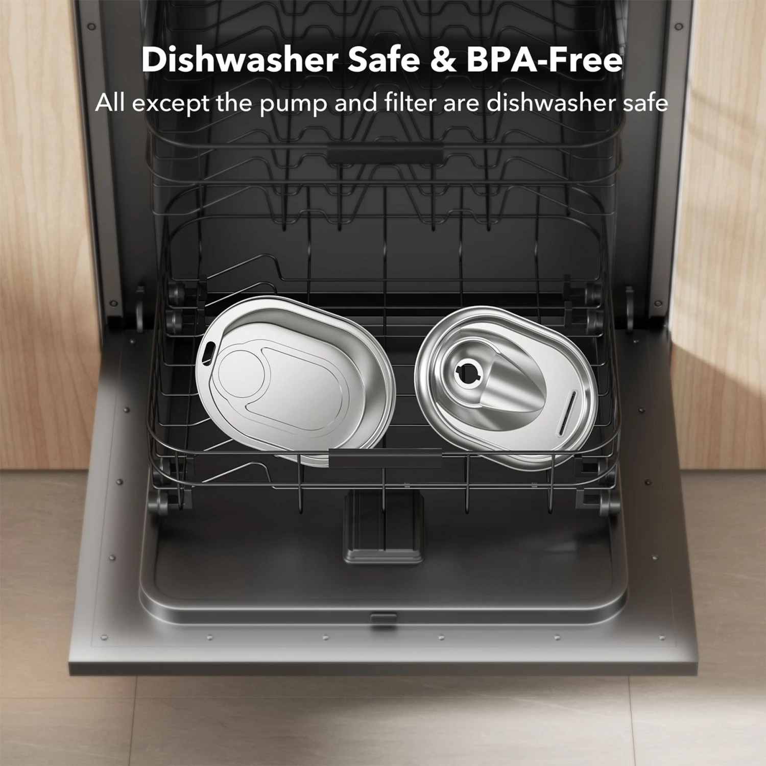 Petlibro Stainless Steel Dog & Cat Water Fountain, 2-L & Pet Standard PETLIBRO Model PLWF003 Stainless Steel Pet Water Fountain Replacement Filter & Replacement Pre-Filter Sponges, 67-oz, 12-pack 3 Petlibro Stainless Steel Dog & Cat Water Fountain, 2-L & Pet Standard PETLIBRO Model PLWF003 Stainless Steel Pet Water Fountain Replacement Filter & Replacement Pre-Filter Sponges, 67-oz, 12-pack - Image 3