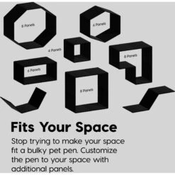 IRIS 8-Panel Dog Exercise Playpen, Black -Pup Haven Sales Store 935710 PT4. AC SS1800 V1691503563