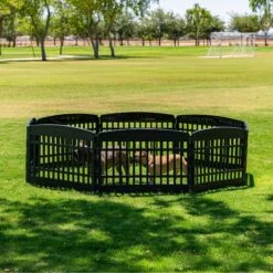 IRIS 8-Panel Dog Exercise Playpen, Black -Pup Haven Sales Store 935710 PT5. AC SS1800 V1691503565