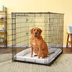 MidWest Solutions Series XX-Large Heavy Duty Double Door Wire Dog Crate, 54 Inch & MidWest Quiet Time Fleece Dog Crate Mat -Pup Haven Sales Store 939374 PT8. AC SS1800 V1691785954