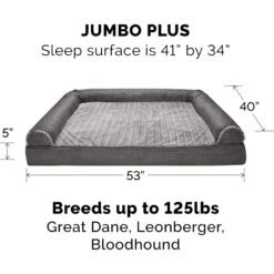 FurHaven Pet Products Luxe Fur & Performance Linen Full Support Dog & Cat Bed 11 FurHaven Pet Products Luxe Fur & Performance Linen Full Support Dog & Cat Bed -Pup Haven Sales Store 941190 PT2. AC SS1800 V1692386934