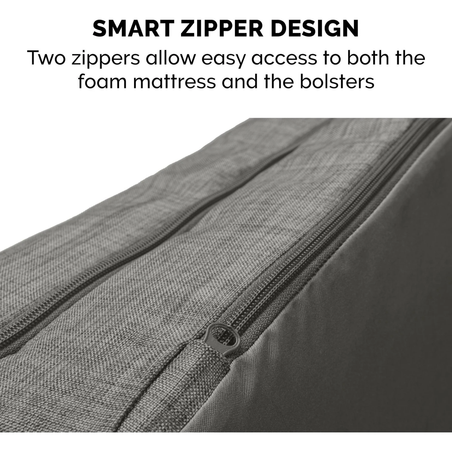 FurHaven Pet Products Luxe Fur & Performance Linen Full Support Dog & Cat Bed 8 FurHaven Pet Products Luxe Fur & Performance Linen Full Support Dog & Cat Bed - Image 8