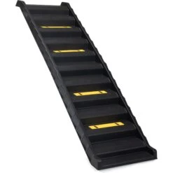 Coziwow Foldable Dog Car Ramp With Stairs, Black, 61-in -Pup Haven Sales Store 941678 PT3. AC SS1800 V1692301449