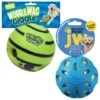 As Seen On TV Wobble Wag Giggle Ball Dog Toy & JW Pet Crackle Heads Ball Dog Toy, Color Varies