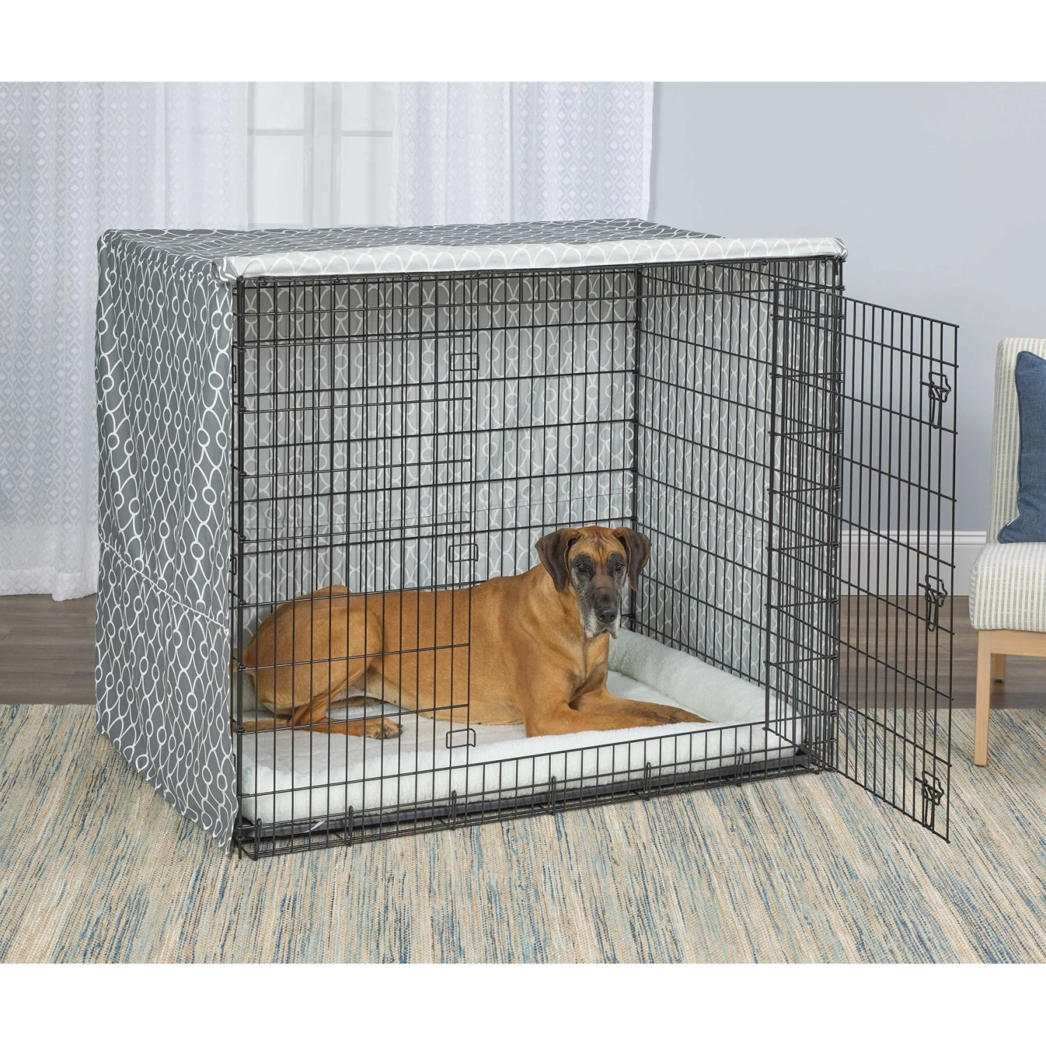MidWest Privacy Dog Crate Cover, 54-in 4 MidWest Privacy Dog Crate Cover, 54-in - Image 4