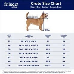 Frisco XX-Large Heavy Duty Double Door Wire Dog Crate, 54 Inch -Pup Haven Sales Store 97489 PT2. AC SS1800 V1667859374