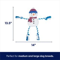 Frisco Holiday Snowman Plush With Rope Squeaky Dog Toy & Frisco Holiday Reindeer Plush With Rope Squeaky Dog Toy -Pup Haven Sales Store 986174 PT2. AC SS1800 V1698257848