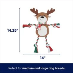 Frisco Holiday Snowman Plush With Rope Squeaky Dog Toy & Frisco Holiday Reindeer Plush With Rope Squeaky Dog Toy -Pup Haven Sales Store 986174 PT6. AC SS1800 V1698258115