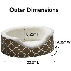 MidWest QuietTime Defender Orthopedic Bolster Cat & Dog Bed With Removable Cover, Brown -Pup Haven Sales Store 99116 PT4. AC SS1800 V1566323380